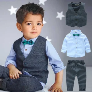 3Pcs Set Baby Outfits Children